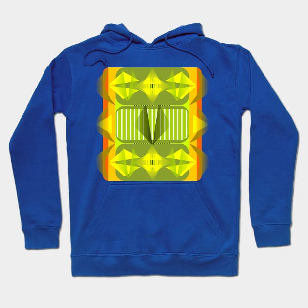 Geometric in yellow green Hoodie by Dauri_Diogo